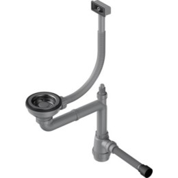 Арматура для одночашевых моек со скрытым прямоугольным переливом Omoikiri WK-1-S GM