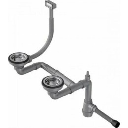 Арматура для полуторачашевых моек с круглым переливом Omoikiri WK-1.5-R-IN