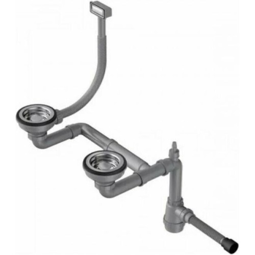 Арматура для полуторачашевых моек с круглым переливом Omoikiri WK-1.5-R-IN