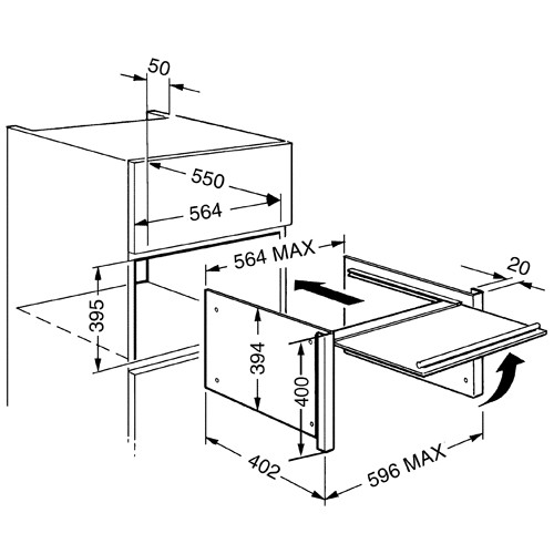 Дверца для микроволновой печи Smeg PMO800C-8