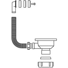 Слив 3 1/2 с круглым переливом Teka 61001302