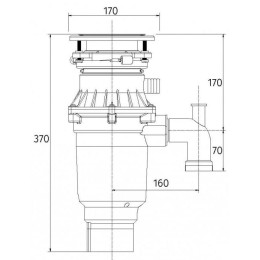 Измельчитель пищевых отходов Bone Crusher BC 810-Slim Line