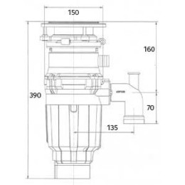 Измельчитель пищевых отходов Bone Crusher BC 910-SL