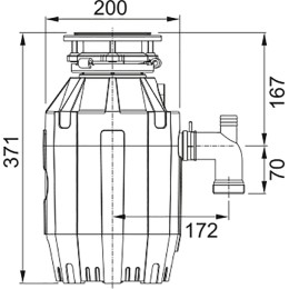 Измельчитель пищевых отходов Franke TE-75