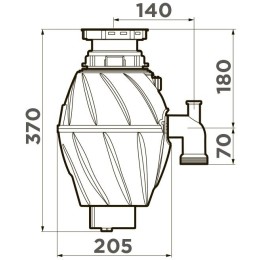 Измельчитель пищевых отходов Omoikiri NAGARE 500