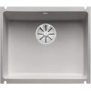 Мойка Blanco SUBLINE 500-U керамика отводная арматура InFino® серый алюминий