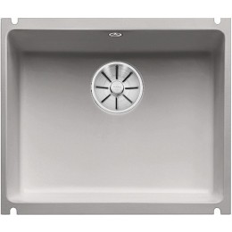 Мойка Blanco SUBLINE 500-U керамика отводная арматура InFino® серый алюминий