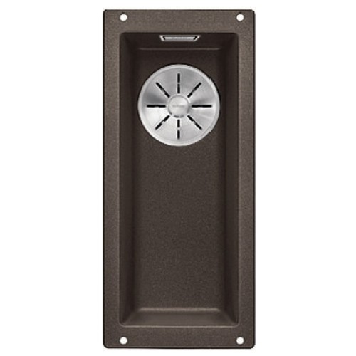 Мойка Blanco SUBLINE 160-U SILGRANIT отводная арматура InFino® кофе