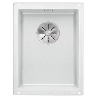 Мойка Blanco SUBLINE 320-U SILGRANIT отводная арматура InFino® белый