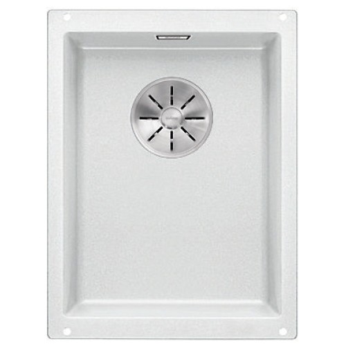 Мойка Blanco SUBLINE 320-U SILGRANIT отводная арматура InFino® белый
