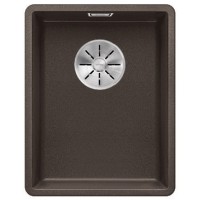 Мойка Blanco SUBLINE 320-F отводная арматура InFino® кофе