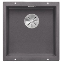 Мойка Blanco SUBLINE 400-U SILGRANIT отводная арматура InFino® темная скала