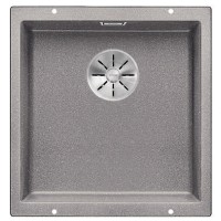 Мойка Blanco SUBLINE 400-U SILGRANIT отводная арматура InFino® алюметаллик темный