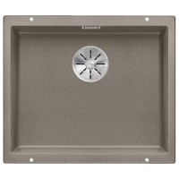 Мойка Blanco SUBLINE 500-U SILGRANIT отводная арматура InFino® серый беж
