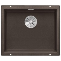 Мойка Blanco SUBLINE 500-U SILGRANIT отводная арматура InFino® кофе