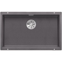 Мойка Blanco SUBLINE 700-U SILGRANIT отводная арматура InFino® темная скала