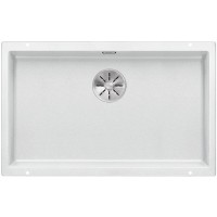 Мойка Blanco SUBLINE 700-U SILGRANIT отводная арматура InFino® белый