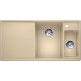 Мойка Blanco AXIA III 6 S чаша справа, доска стекло клапан-автомат InFino® шампань