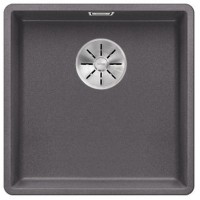 Мойка Blanco SUBLINE 400-F отводная арматура InFino® темная скала
