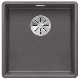 Мойка Blanco SUBLINE 400-F отводная арматура InFino® темная скала