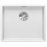 Мойка Blanco SUBLINE 500-F отводная арматура InFino® белый