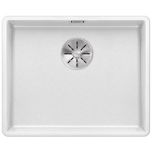 Мойка Blanco SUBLINE 500-F отводная арматура InFino® белый