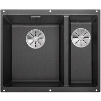 Мойка Blanco SUBLINE 340/160-F отводная арматура InFino® антрацит