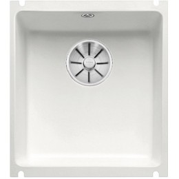 Мойка Blanco SUBLINE 375-U керамика отводная арматура InFino® матовый белый