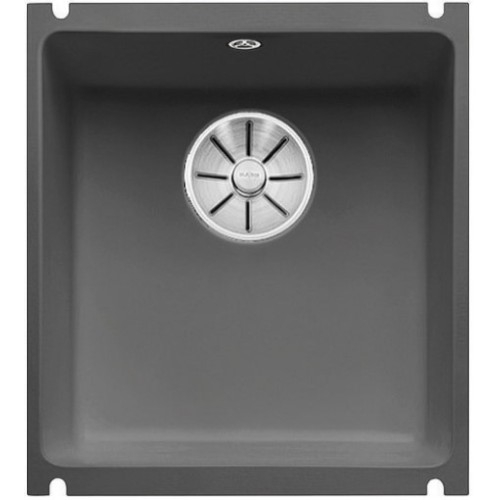 Мойка Blanco SUBLINE 375-U керамика отводная арматура InFino® базальт