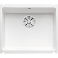 Мойка Blanco SUBLINE 500-U керамика отводная арматура InFino® глянцевый белый