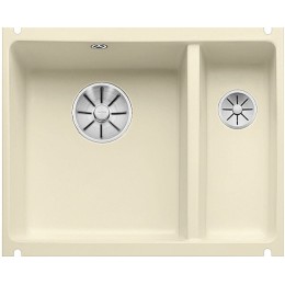 Мойка Blanco SUBLINE 350/150-U керамика отводная арматура InFino® жасмин