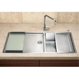 Мойка Blanco Claron 400/550-T-IF/N чаша справа нержавеющая сталь