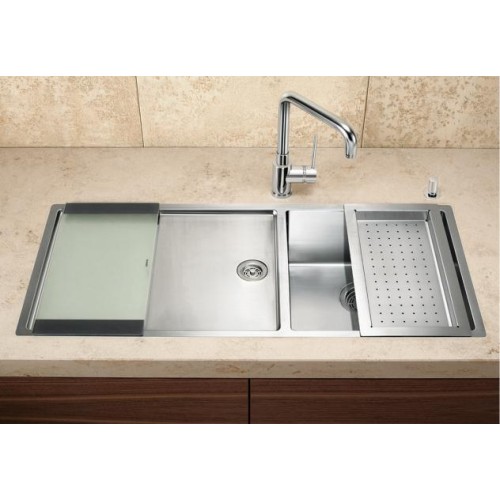 Мойка Blanco Claron 400/550-T-IF/N чаша справа нержавеющая сталь