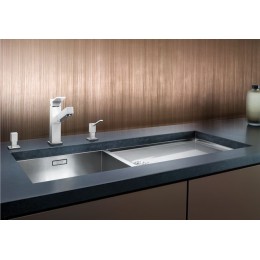 Мойка Blanco Claron 400/550-T-U чаша слева нержавеющая сталь