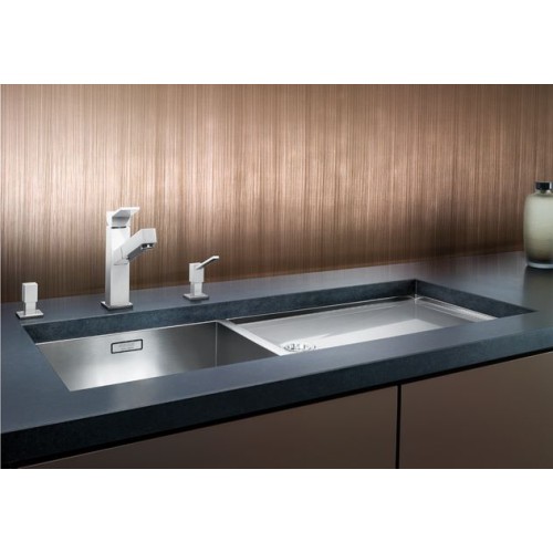 Мойка Blanco Claron 400/550-T-U чаша слева нержавеющая сталь