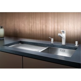 Мойка Blanco Claron 400/550-T-U чаша справа нержавеющая сталь