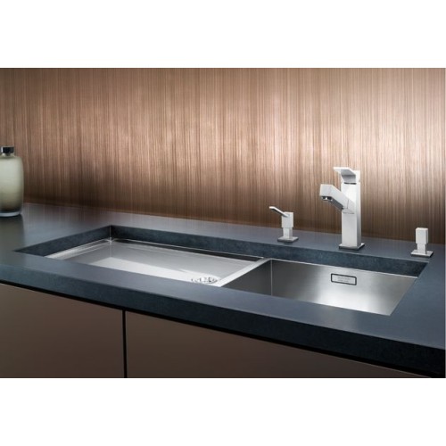 Мойка Blanco Claron 400/550-T-U чаша справа нержавеющая сталь