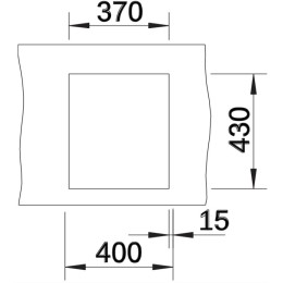 Мойка BLANCO CLARON 340-IF нержавеющая сталь Durinox