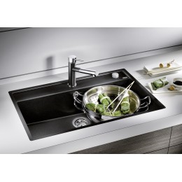 Мойка BLANCO DALAGO 8 Silgranit черный, клапан-автомат