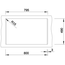 Мойка BLANCO DALAGO 8 Silgranit черный, клапан-автомат