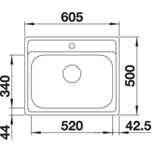 Мойка Blanco DANA 6 нержавеющая сталь