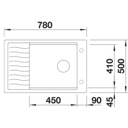 Мойка BLANCO ELON XL 6 S мягкий белый, клапан-автомат