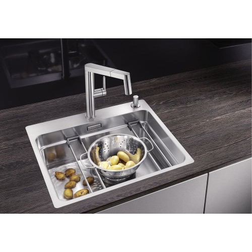 Мойка BLANCO ETAGON 500-IF/A нержавеющая сталь, клапан-автомат
