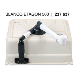 Мойка Blanco ETAGON 500-U PuraPlus глянцевая магнолия клапан-автомат InFino 525150