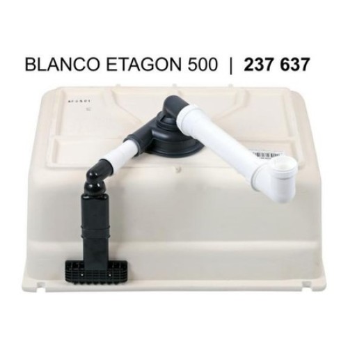 Мойка Blanco ETAGON 500-U PuraPlus глянцевая магнолия клапан-автомат InFino 525150 купить в Москве и Санкт-Петербурге