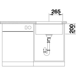 Мойка Blanco ETAGON 500-U SILGRANIT PuraDur 525887 черный