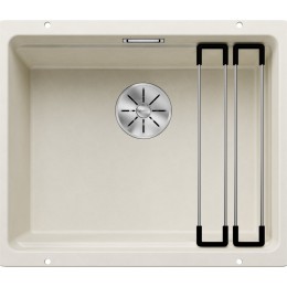 Мойка Blanco Etagon 500-U SILGRANIT PuraDur мягкий белый клапан-автомат InFino 527075