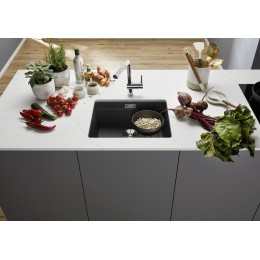 Мойка Blanco Etagon 500-U SILGRANIT PuraDur мягкий белый клапан-автомат InFino 527075