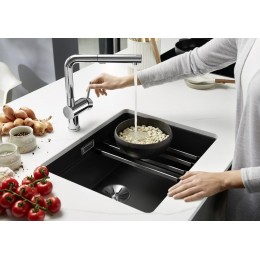 Мойка Blanco Etagon 500-U SILGRANIT PuraDur мягкий белый клапан-автомат InFino 527075