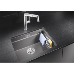 Мойка Blanco Etagon 500-U SILGRANIT вулканический серый клапан-автомат InFino 527258
